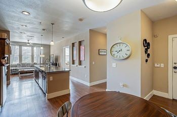 Wood inspired plank flooring